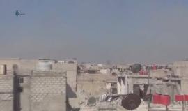 #شاهد غارات جوية لطيران النظام تستهدف مدينة زملكا وحي جوبر بدمشق