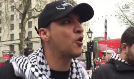 #شاهد رسالة من وسط "لندن" للشعب الفلسطيني في غزة