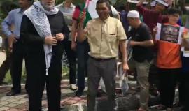 #شاهد وقفة تضامنية مع القدس في جامعة الملايو بماليزيا