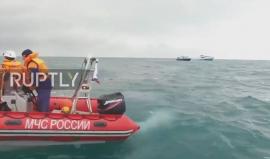 فيديو من عمليات البحث عن الطائرة الروسية التي تحطمت في البحر الأسود وعلى متنها 92 شخصا معظمهم عسكريون