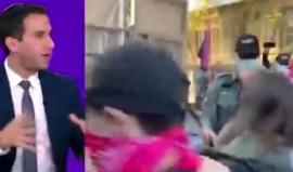 مشاهد قوية .. متظاهرون يحاولون اقتحام مقر نتنياهو