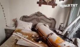 #شاهد | توثيق جديد للمجزرة |  صاروخ كيماوي داخل أحد المنازل في #دوما السورية وجثث المدنيين من الأطفال والنساء تشهد على فداحة الجريمة