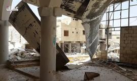 هذا ما فعلته الطائرات الروسية في الجامع الكبير بمدينة #عندان بريف #حلب الشمالي
تصوير: عدنان مدلج