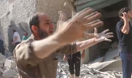 صرخات قهر .. جثث الشهداء  في الشوارع .. دمار كبير.. المشهد في #حلب اليوم 
تصوير: بهاء الحلبي