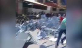 #شاهد فيديو آخر يظهر ما حدث اليوم في جامعة الأقصى بغزة من شجار عنيف بين أنصار عباس وأنصار دحلان خلال مهرجان طلابي لحركة فتح.