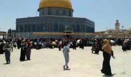 #مباشر من المسجد الأقصى المبارك قبيل انطلاق #مليونة_القدس