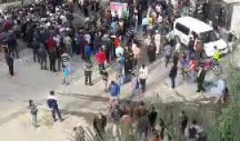 مراسم استقبل الزائرين لبيت د.م فادي البطش من وسط مدينة جباليا