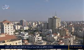 مشاهد مباشرة لأجواء مدينة غزة الأن التي تتعرض منذ الصباح لعدوان صهيوني مستمر.