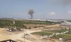 #فيديو قصف طيران الاحتلال موقع فجر التابع لسرايا القدس جنوب دير البلح وسط لقطاع