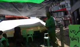 مباشر .. نقل خطبة وصلاة الجمعة من خيمة اعتصام الاسرى والمحررين المقطوعة رواتبهم من رام الله