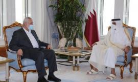 هنية يلتقي أمير قطر (2)