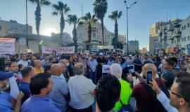 مظاهرة في رام الله أربعينية نزار بنات