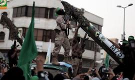 عرض عسكري لكتائب القسام