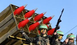 صواريخ كتائب القسام - أرشيفية -