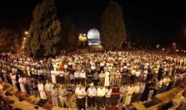 صلاة الفجر في الأقصى