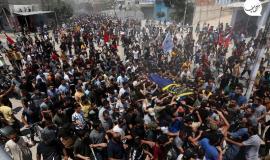 جانب من تشييع الشهداء