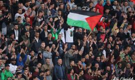 علم فلسطين في مدرجات نادي الوحدات