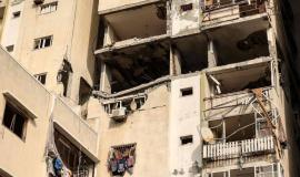 قصف شقة سكنية في غزة