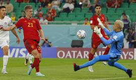 جانب من أحد مباريات منتخب إسبانيا