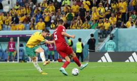 نتيجة مباراة أستراليا ضد الدنمارك في كأس العالم 2022