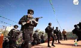 الجوقة العسكرية تُشارك في مهرجان انطلاقة حركة حماس الـ35