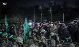 قيادة حماس شمال غزة تنظم جولة على المرابطين من مجاهدي القسام في لواء الشمال