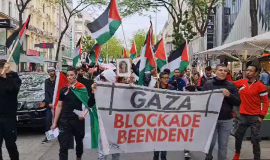 مسيرة حاشدة في النمسا دعمًا للشعب الفلسطيني