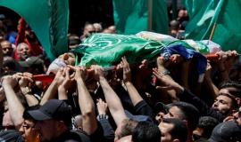 تشييع شهيد قسامي - أرشيف