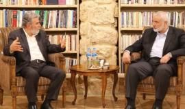 رئيس المكتب السياسي لحركة حماس والأمين العام لحركة الجهاد الإسلامي - أرشيفية -