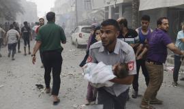 طفل ارتقى اثر القصف الاسرائيلي