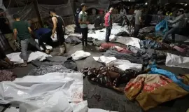 إدانة فلسطينية تقرير "هيومن رايتش ووتش" حول مجزرة المعمداني