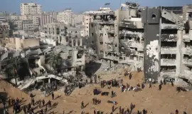 تدمير مجمع الشفاء الطبى