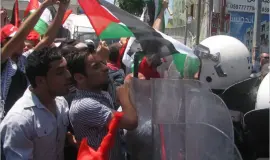 السلطة تقمع مظاهرات تضامنية مع غزة - أرشيفية -
