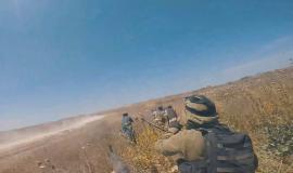 مشاهد من كمين "كسر السيف" شرق بلدة بيت حانون شمالي قطاع غزة