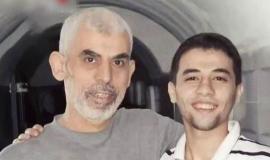 الشهيد محمد سلامة رفقة القائد السنوار