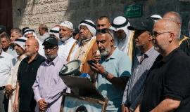مؤتمر صحفي عقده التجمع الوطني للقبائل والعشائر والعائلات الفلسطينية