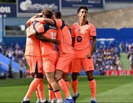 برشلونة يقترب خطوة اضافية من حسم اللقب بعد الفوز على خيتافي