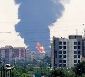 غارات إسرائيلية على العاصمة الإيرانية طهران - أرشيفية-