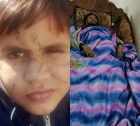 الشاب راضي إسماعيل أبو سعد و الطفل آدم أبو حليب