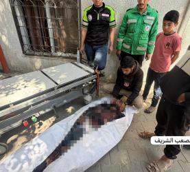 جثمان الشهيد إبراهيم صقر