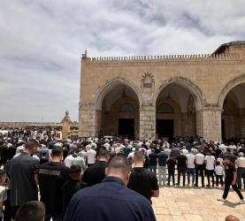 من أداء صلاة الجمعة اليوم في المسجد الأقصى