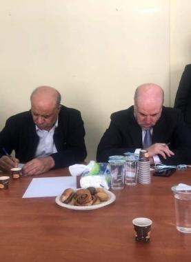 الهباش يلتقي وفد إسرائيلي في رام الله