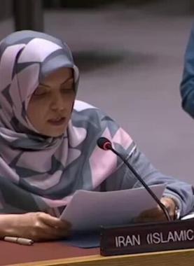 نائبة رئيس البعثة الإيرانية لدى الأمم المتحدة، زهراء إرشادي.