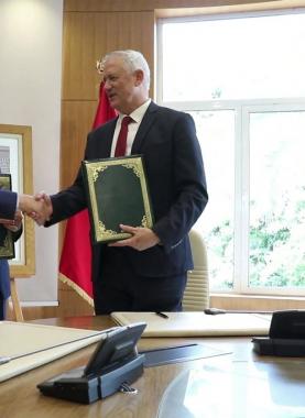 توقيع غانتس لاتفاقيات أمنية مع المغرب