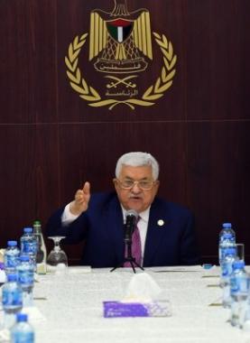 عباس مع اللجنة التنفيذية لمنظمة التحرير