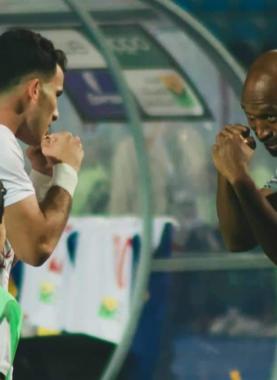 جانب من احتفال شيكابالا وزيزو