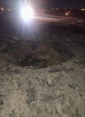 آثار القصف الاسرائيلي على مطار حلب الدولي