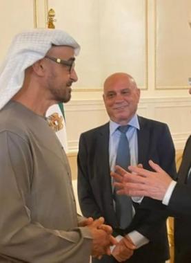 لقاء هرتسوغ بوزير الخارجية الإماراتية عبد الله بن زايد آل نهيان