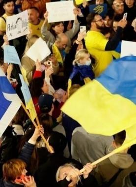 علم أوكرانيا وكيان الاحتلال الإسرائيلي