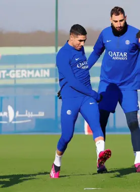 جانب من تدريبات سان جيرمان